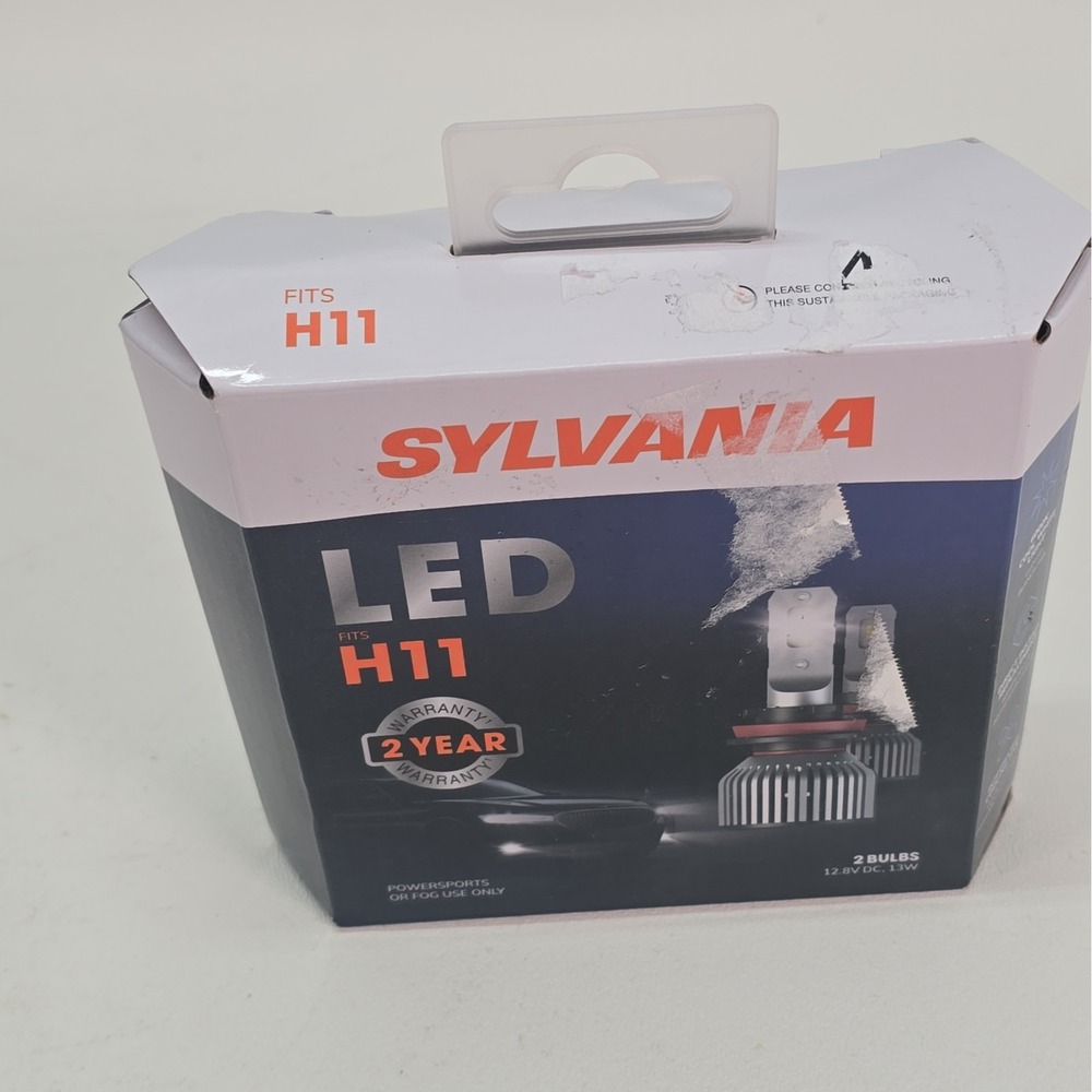 SYLVANIA H11 LED Fog Light Bulbs Pair H11LEDSP.BX2 Powersports